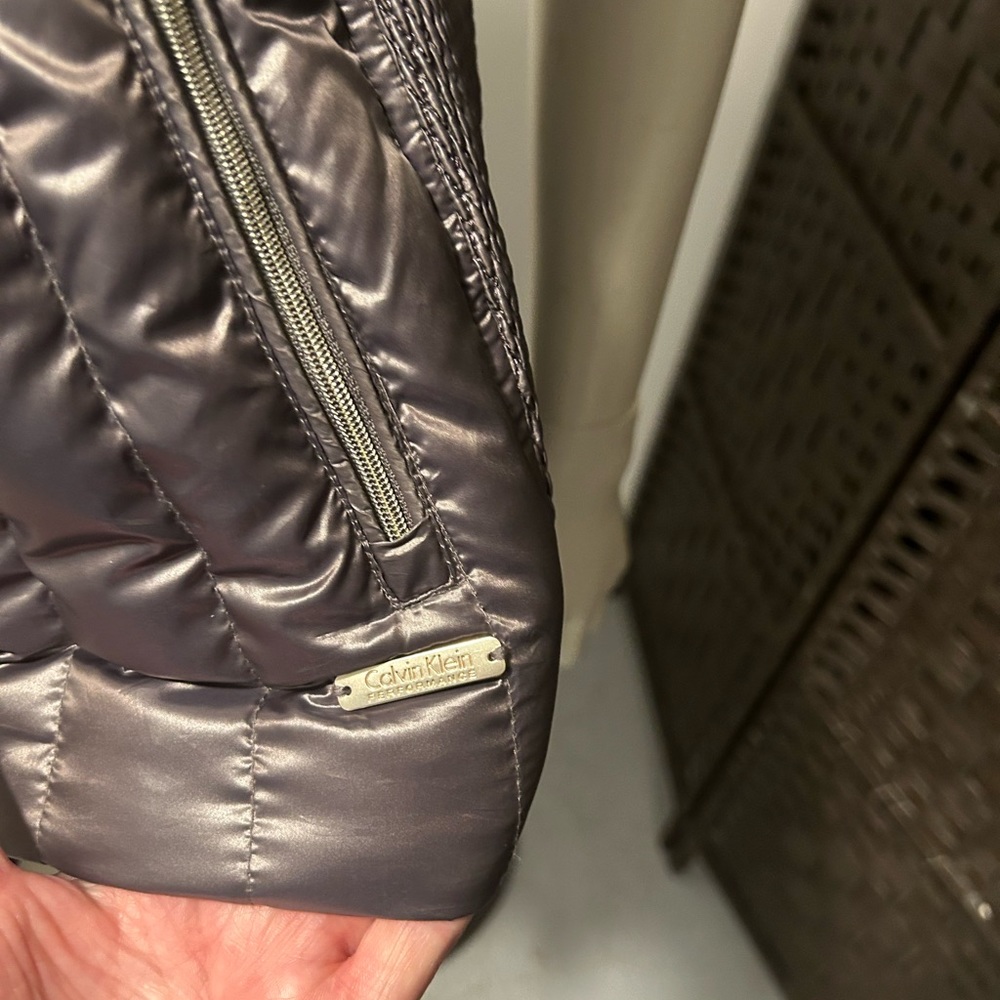 Calvin Klein Performance Down Silver/Grey Puffer … - image 6